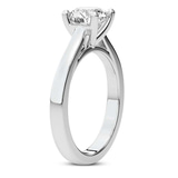 5.02 Ct Oval Cut Teagan Solitaire 2mm Lab Diamond Ring in Platinum left