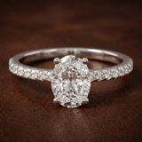 Platinum Venetia Half Eternity Lab Diamond Ring color product image one