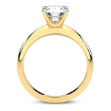 1.59 Ct Radiant Cut Eloise Solitaire Knife Edge Lab Diamond Ring in 14kt Yellow Gold right