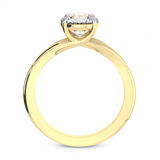 1.36 Ct Oval Cut Cynthia Split Shank Lab Diamond Ring in 14kt Yellow Gold right
