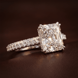 18kt Yellow Gold Eternia Criss Cross Side Halo Lab Diamond Ring color product image one