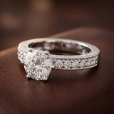 18kt Yellow Gold Regalia Milgrain Lab Diamond Ring color product image one