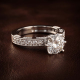 18kt Yellow Gold Regalia Milgrain Lab Diamond Ring color product image two
