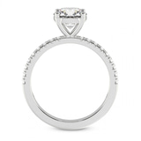 0.85 Ct Round Cut Nomi Classic Eternity Lab Diamond Ring in 18kt White Gold right