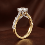 18kt Rose Gold Odyssey Hidden Halo Lab Diamond Ring color product image one