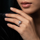 14kt Yellow Gold Majestic Love Lab Diamond Accent Ring model image