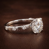 9ct Rose Gold Majestic Love Lab Diamond Accent Ring color product image two
