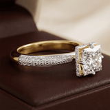 14kt Yellow Gold Eloa Secret Halo Lab Diamond Ring color product image one