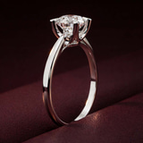 18kt Rose Gold Azalea Classic Solitaire 1.5mm Lab Diamond Ring color product image two
