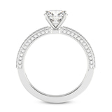 4.59 Ct Oval Cut Grace Micro pavé Eternity Lab Diamond Ring in 14kt White Gold right