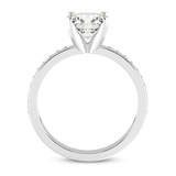 3.18 Ct Emerald Cut Charm Of Love Eternity Lab Diamond Ring in Platinum right