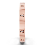 14kt Rose Gold Round Flush Set Lab Diamond Bangle Bracelet (1 Ct. Tw.) left