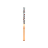 14kt Rose Gold Tear of Light Marquise Lab Diamond Openable Bangle Bracelet (1 Ct. Tw.) left