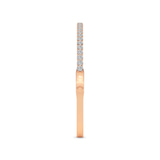 14kt Rose Gold Round Embrace Lab Diamond Openable Bangle Bracelet (1 Ct. Tw.) left