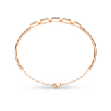 14kt Rose Gold Nova Square Lab Diamond openable bracelet (4 Ct. Tw.) left