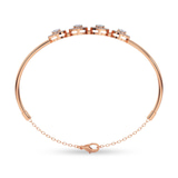 14ct Rose Gold Eloise Halo Lab Diamond openable bracelet (1 Ct. Tw.) left