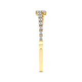 14ct Yellow Gold Emerald Pear Symphony Lab Diamond Openable Bangle Bracelet (4 Ct. Tw.) left