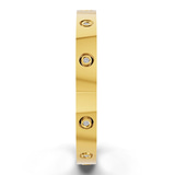 14kt Yellow Gold Round Flush Set Lab Diamond Bangle Bracelet (1 Ct. Tw.) left