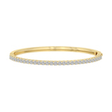 14kt Yellow Gold Round Embrace Lab Diamond Openable Bangle Bracelet (2 Ct. Tw.) front image