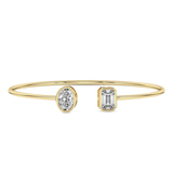 14kt Yellow Gold Eden Bezel Flexi Lab Diamond Bangle Bracelet (1 Ct. Tw.) front image