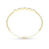 14kt Yellow Gold Nova Square Lab Diamond openable bracelet (2 Ct. Tw.) left