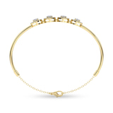 14kt Yellow Gold Eloise Halo Lab Diamond openable bracelet (5 Ct. Tw.) left