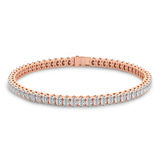 9ct Rose Gold Everlyn Oval Lab Diamond Tennis Bracelet (4 Ct. Tw.) front image