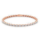 14kt Rose Gold Aldea Oval Lab Diamond Tennis Bracelet (7 Ct. Tw.) front image