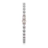 9ct Rose Gold Annette Emerald Lab Diamond Tennis Bracelet (7 Ct. Tw.) left