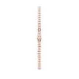 14kt Rose Gold Nemy Half Bezel Round Lab Diamond Tennis Bracelet (2 Ct. Tw.) left