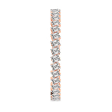 10kt Rose Gold Agatha Emerald Lab Diamond Tennis Bracelet (7 Ct. Tw.) standing product image one