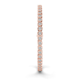 10kt Rose Gold Round Bezel Lab Diamond Tennis Bracelet (20 Ct. Tw.) left