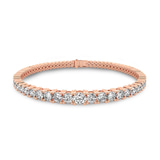 10kt Rose Gold Cecily Round Lab Diamond Tennis Bracelet (4 Ct. Tw.) side right image one