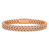 10kt Rose Gold Aureon Cuban Link Bracelet (4 Ct. Tw.) front image