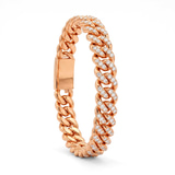 10kt Rose Gold Aureon Cuban Link Bracelet (4 Ct. Tw.) right