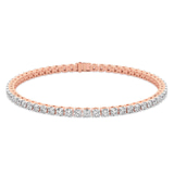9ct Rose Gold Darcy Round Lab Diamond Tennis Bracelet (2 Ct. Tw.) front image