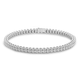 Platinum Everlyn Oval Lab Diamond Tennis Bracelet (4 Ct. Tw.) front image