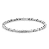 Platinum Aldea Oval Lab Diamond Tennis Bracelet (20 Ct. Tw.) front image