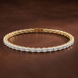 Platinum Aldea Oval Lab Diamond Tennis Bracelet (15 Ct. Tw.) color product image one