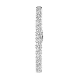10kt White Gold Aelia Round Lab Diamond Tennis Bracelet (7 Ct. Tw.) left