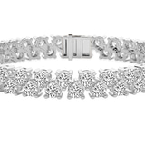 Platinum Isidora Round Double Row Lab Diamond Tennis Bracelet (4 Ct. Tw.) right