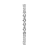 9ct White Gold Lois Multi-Shape Lab Diamond Tennis Bracelet (5 Ct. Tw.) left