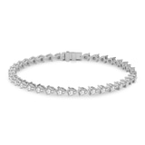 Platinum Serene Pear Lab Diamond Tennis Bracelet (5 Ct. Tw.) front image