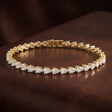 Platinum Serene Pear Lab Diamond Tennis Bracelet (5 Ct. Tw.) color product image two