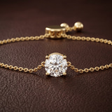 14ct White Gold Paula Round Fashion Bracelet (3/4 Ct. Tw.) color product image one