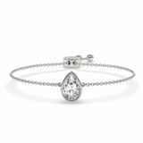 14kt White Gold Michelle Pear Fashion Bracelet (3/4 Ct. Tw.) front image