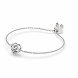 14kt White Gold Kyra Heart Fashion Bracelet (3/4 Ct. Tw.) side right image one
