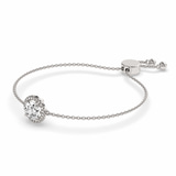 14kt White Gold Isabella Round Halo Fashion Bracelet (3/4 Ct. Tw.) standing product image one