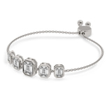 14kt White Gold Daisy Five Stone Emerald Fashion Bracelet (2 Ct. Tw.) standing product image one