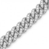 14kt White Gold Aureon Cuban Link Bracelet (4 Ct. Tw.) left